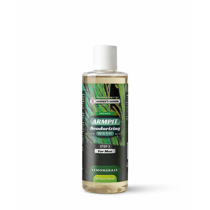 Garner's Garden Armpit Deodorizing Foaming Wash | Organic | Oxygenated Armpit Wash White Smoke Men's Foaming Armpit Wash Lemongrass / 4oz Refill (no foamer)