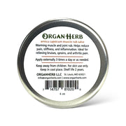 OrganHerb OrganHerb Organic Arnica and Capsicum Muscle Rub Salve 4 oz, Botanical Comfort Balm for Muscles and Joints Organic Salves