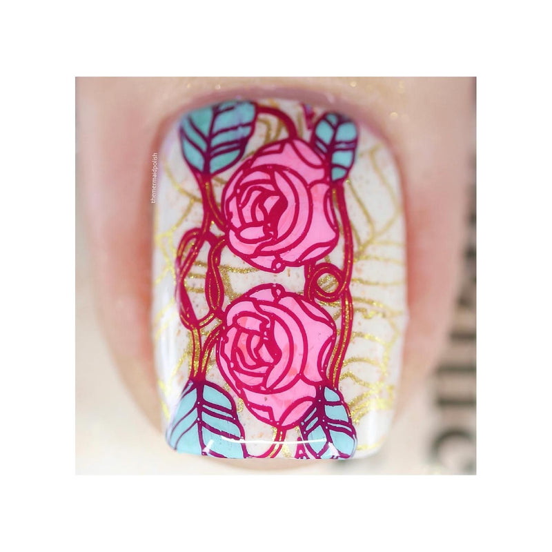 UberChic Beauty Art Deco Meets Art Nouveau Elements Stamping Plate