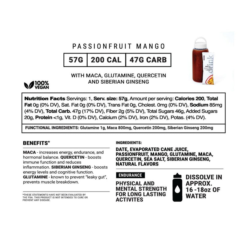 myspringenergy Passionfruit Mango Endurance Drink w/Adaptogens Drink Mix