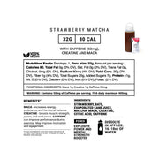 myspringenergy Strawberry Matcha Creatine Power Drink w/Adaptogens Drink Mix