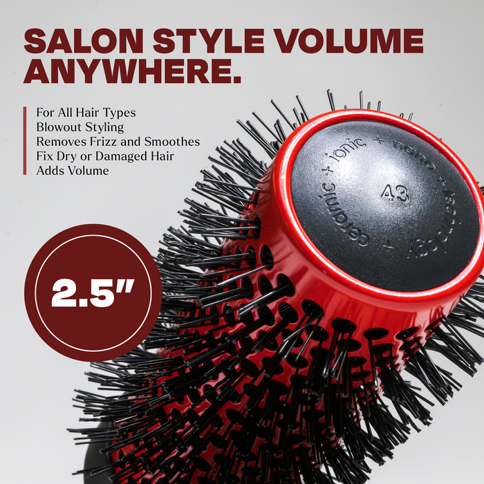 Thesalonguy - Ion Infused Ceramic Round Brush 2.5"