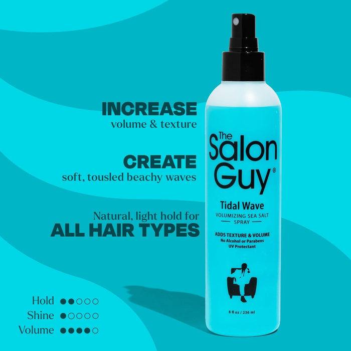 Thesalonguy - Tidal Wave Sea Salt Spray For Hair Men & Women & Adds Volume, Thickness & Texture