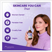 Cosmedica Skincare Cosmedica Skincare Matrixyl 3000 Peptide Serum with Hyaluronic Acid | Hydrating Lightweight Face Serum for Sensitive Skin | Firming Serum with Aloe Vera Vitamin E | 2oz