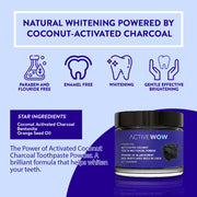 Active Wow Activated Charcoal Teeth Whitening Powder AW Oral Care