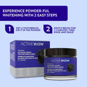 Active Wow Activated Charcoal Teeth Whitening Powder AW Oral Care