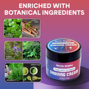 WhollyKaw WhollyKaw Warrior Kingdom Luxury Shaving Cream - Peppermint Eucalyptus Shaving Cream