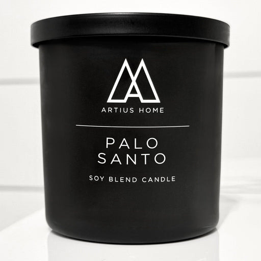Artius Man Palo Santo Wood Wick Candle – Sacred Wood and Soft Sweet Smoke (10 oz) candle