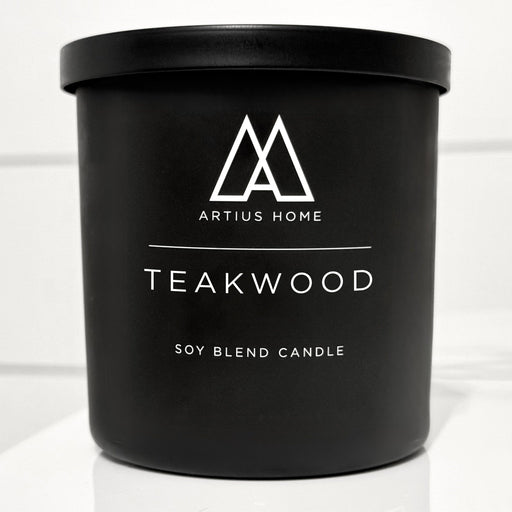 Artius Man Teakwood Wood Wick Candle – Clean, Masculine, Everyday Sophistication (10 oz) candle