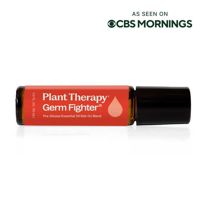 Plant Therapy Germ Fighter Essential Oil Blend Pre-Diluted Roll-On Essential Oil
