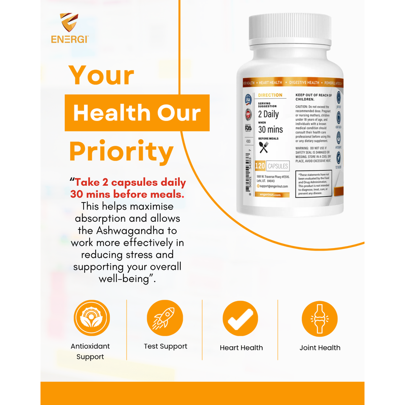 Energi Nutrition Ashwagandha Supplement