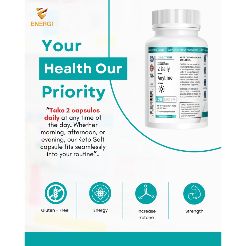 Energi Nutrition Keto Salts Supplement
