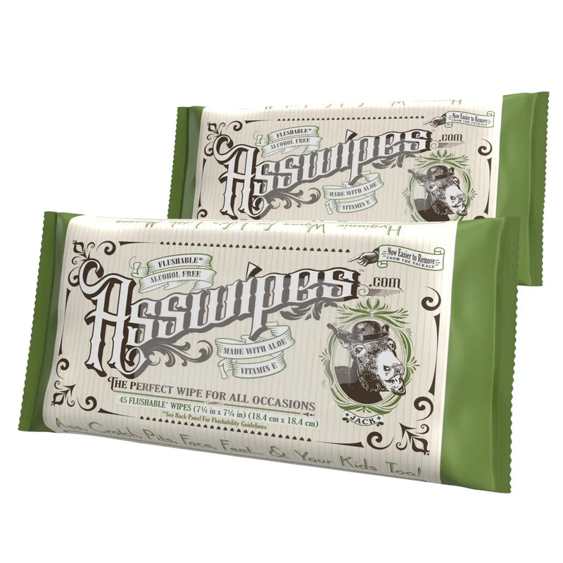 Fresh Body FB® Asswipes 45ct Flow Pack (select quantity) Adult Hygienic Wipes