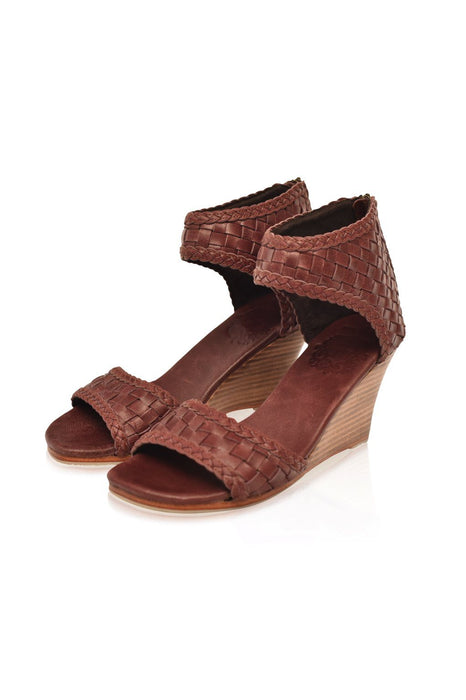 Athena Leather Wedges by ELF