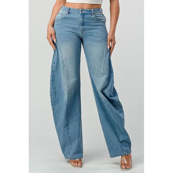 Athina Wide Leg Denim Jeans