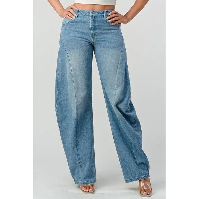 Athina Wide Leg Denim Jeans