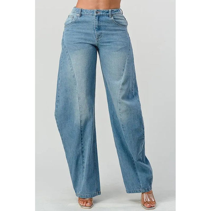 Athina Wide Leg Denim Jeans