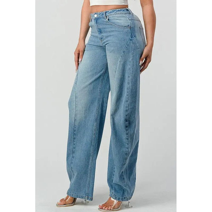 Athina Wide Leg Denim Jeans