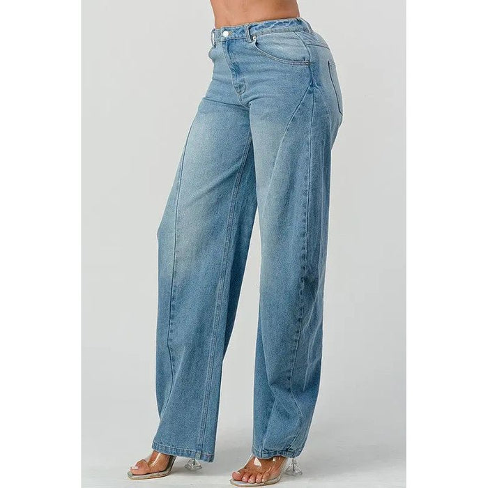 Athina Wide Leg Denim Jeans