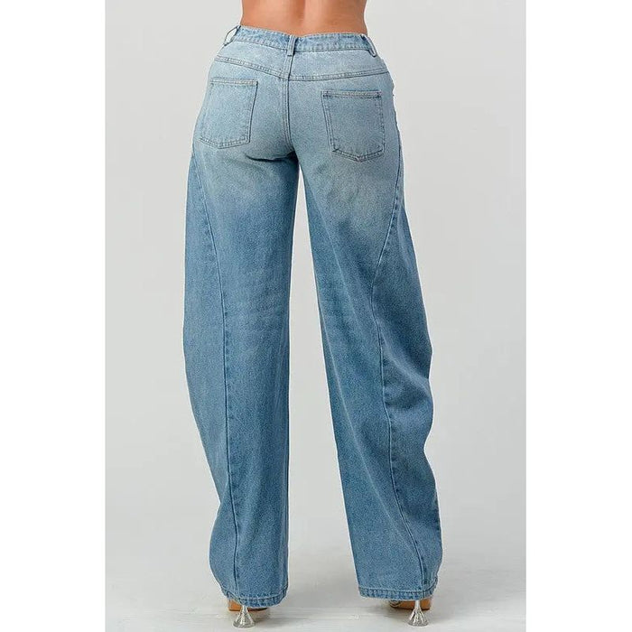 Athina Wide Leg Denim Jeans