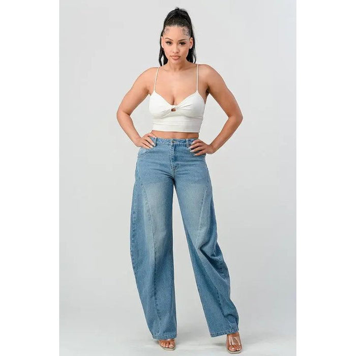 Athina Wide Leg Denim Jeans