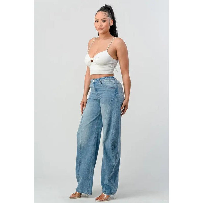 Athina Wide Leg Denim Jeans