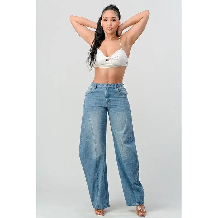 Athina Wide Leg Denim Jeans