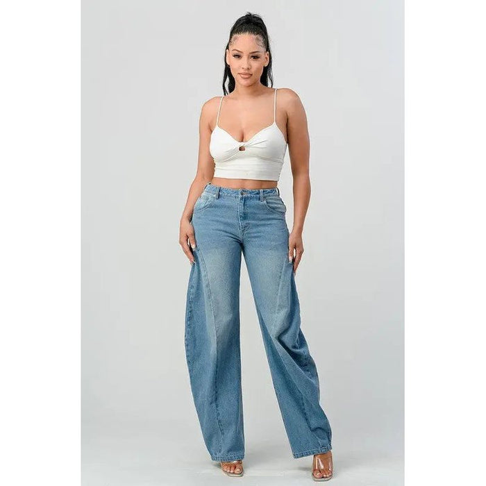 Athina Wide Leg Denim Jeans