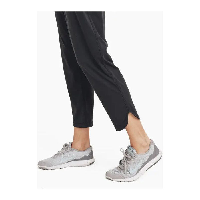 Athleisure Joggers with Curved Notch Hem