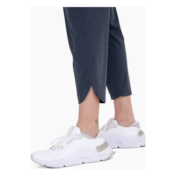 Athleisure Joggers with Curved Notch Hem