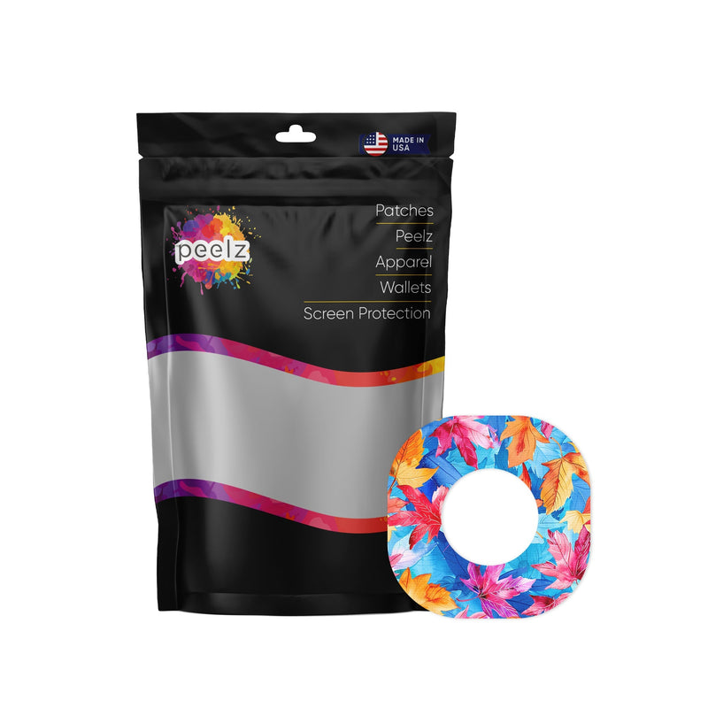 Peelz Autumn Leaves Dexcom G7 and Stelo Patch Tape - Pump Peelz Patch Medical Tape