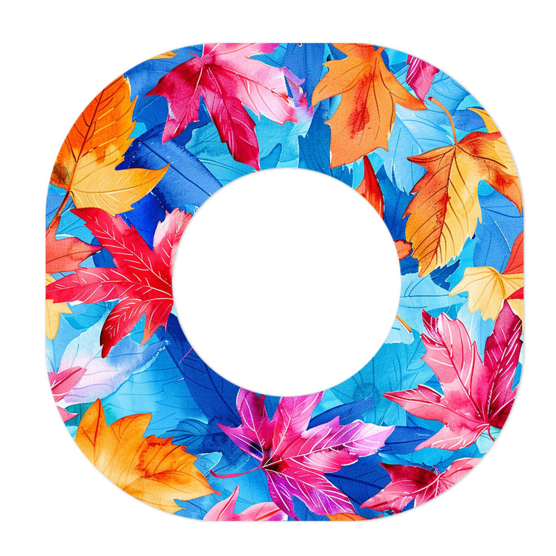 Peelz Autumn Leaves Dexcom G7 and Stelo Patch Tape - Pump Peelz Patch Medical Tape