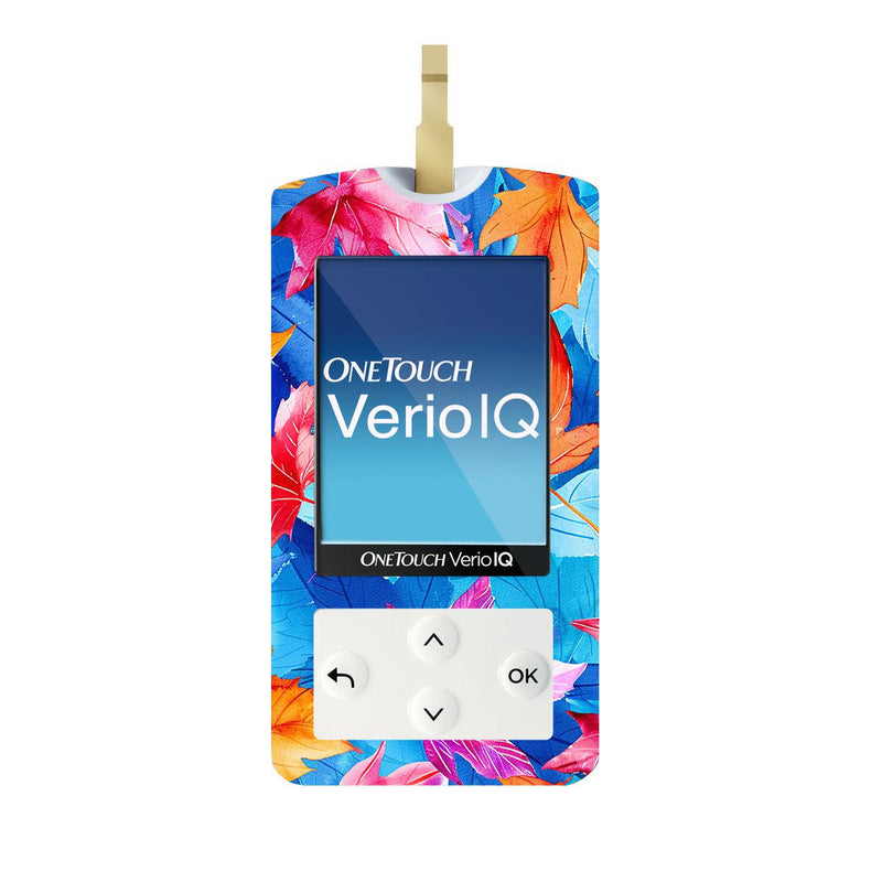 Peelz Autumn Leaves for OneTouch Verio IQ Glucometer Peelz/Stickers