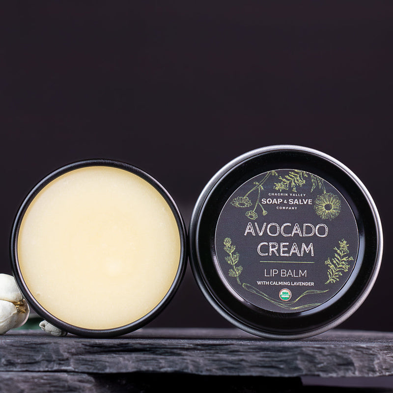 Chagrin Valley Soap & Salve Lip Balm: Avocado Cream Lavender Lip Balm