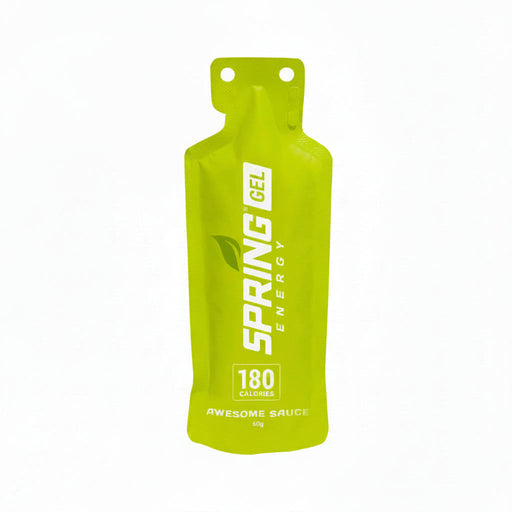 myspringenergy Cinnamon Apple Pie Gel (Vegan)  180 Kcal - Awesome Sauce Gel Yellow Green 1 qty