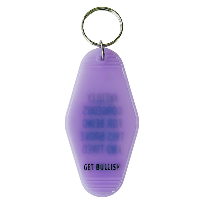 The Bullish Store - Awfully Gorgeous For Being This Broke And Tired Motel Style Keychain In Translucent Violet