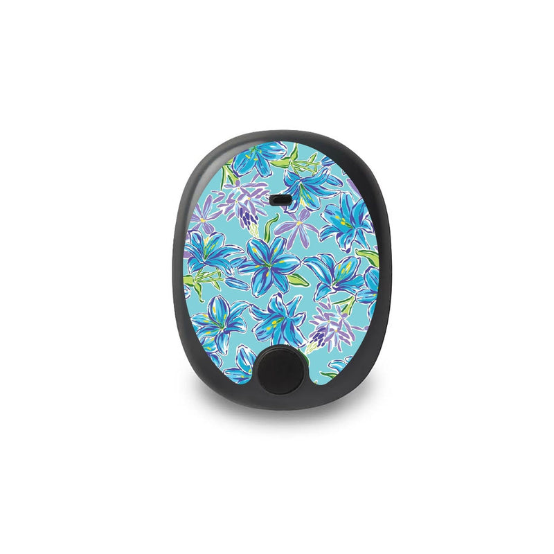 Peelz Azul Flowers for the Eversense Smart Transmitter Peelz/Stickers