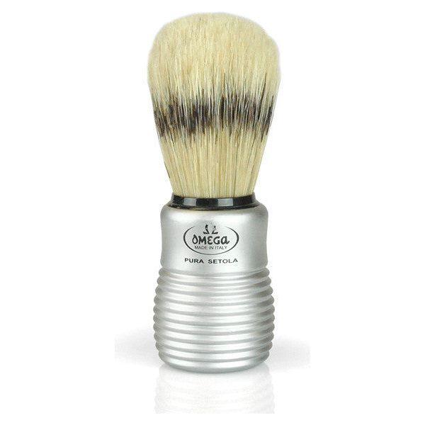 Omega Omega Pre De Provence Boar Bristle Men's Shave Brush Shave Brush Light Gray