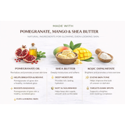 Lulu’s Holistics Pomegranate Mango Turmeric Kojic Shea Butter Bar Soap – Brightening Cleanse Bar soap