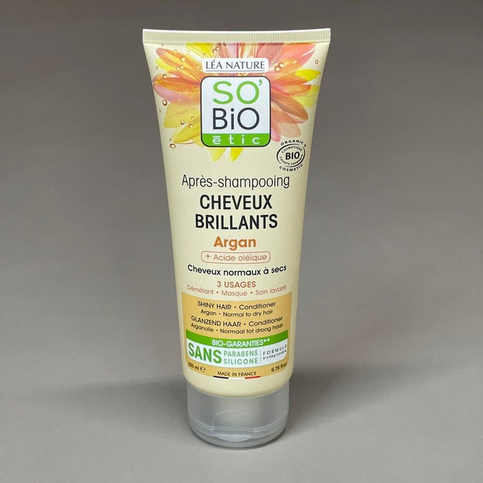 Paywut - So Bio Etic Apres Shampooing Cheveux Brilliants Argan Shiny Hair Conditioner 6.76 Fl Oz (New)