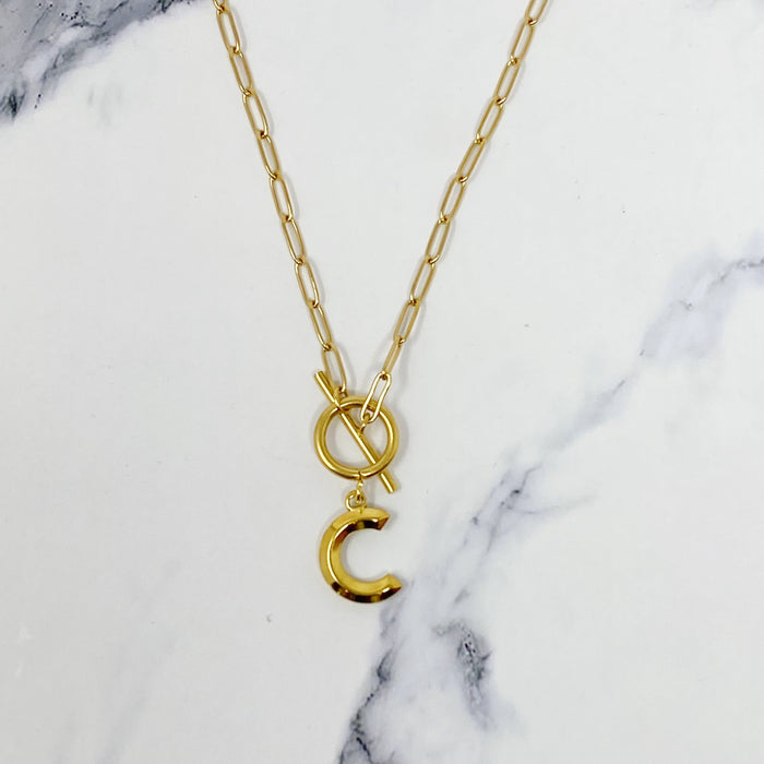 Modern Classic Initial Necklace