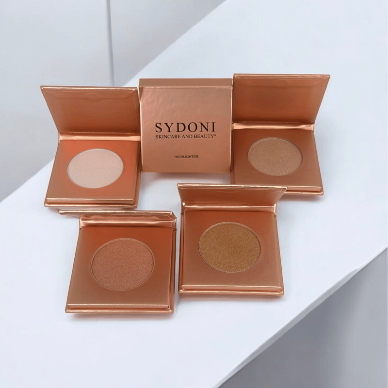 Sydoni Skincare and Beauty HIGHLIGHTER POWDER-SINGLE PALETTE Net. Wt. 0.04kg Pressed Powder