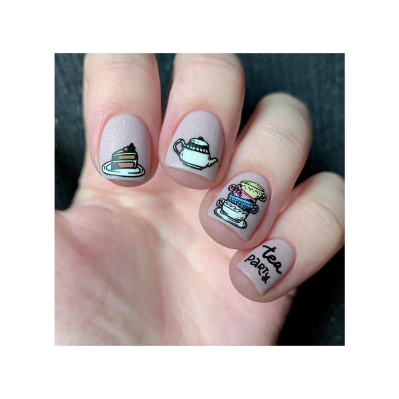 UberChic Beauty Tea Time Stamping Plate