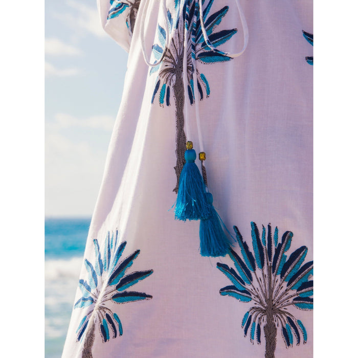 Mermaid Long Dress | Blue Palm