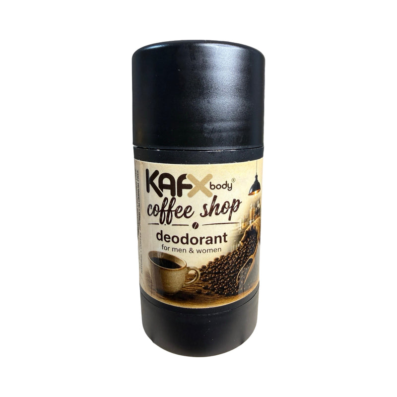 KAFX Body Coffee Shop Coffee-Infused Natural Deodorant – Real Coffee Scent & Safe for All Deodorant White Smoke
