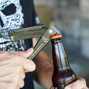 Badass Beard Care 2-in-1 Folding Ox Horn Comb COMB