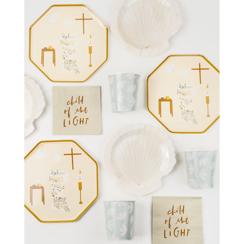 Be A Heart Scallop Shell Cocktail Plates party goods