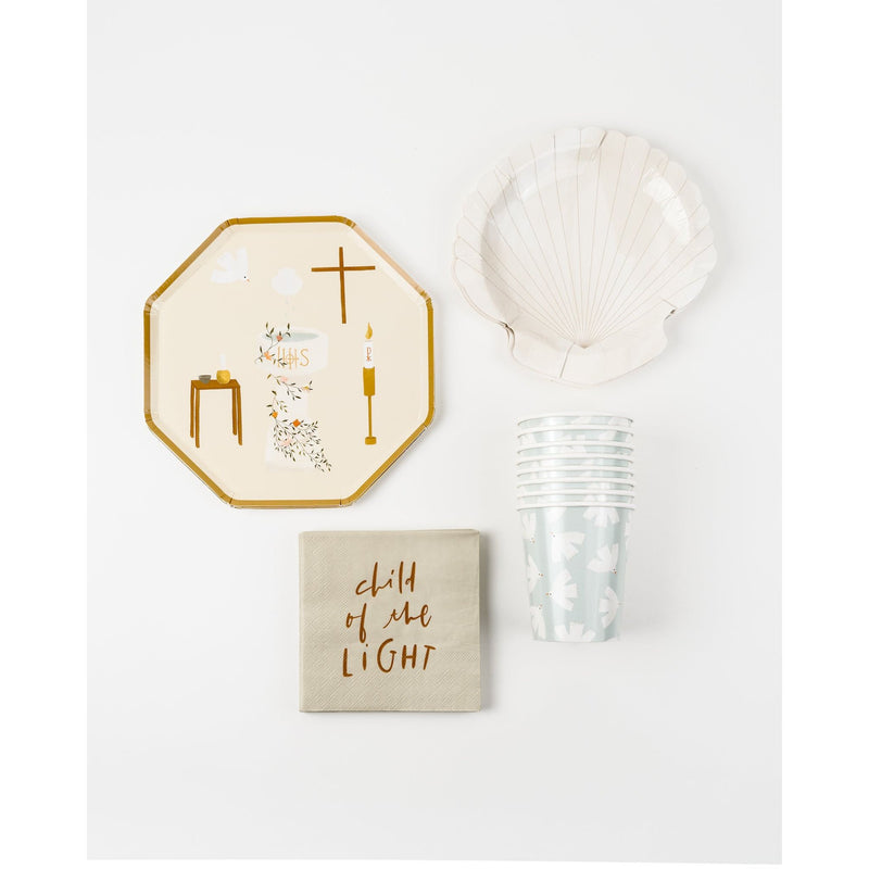 Be A Heart Baptism Luncheon Plates party goods