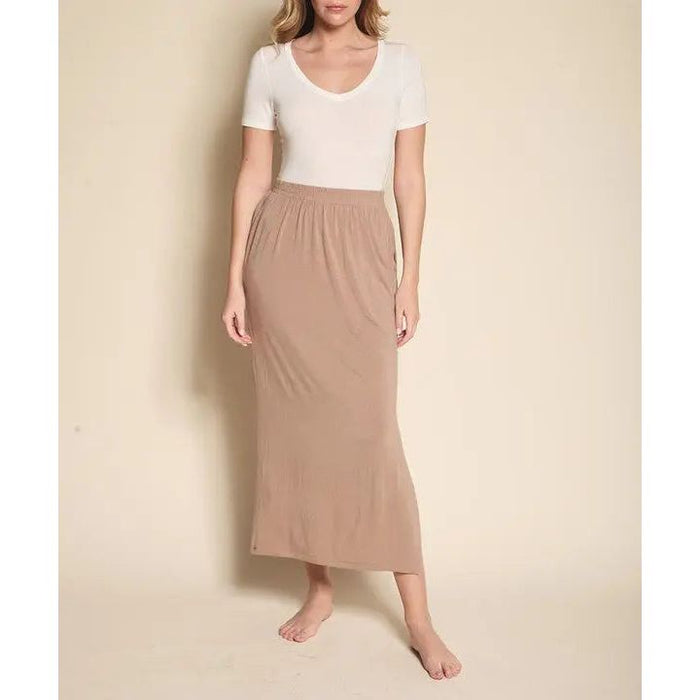 Bamboo Casual Long Skirt With Pockets