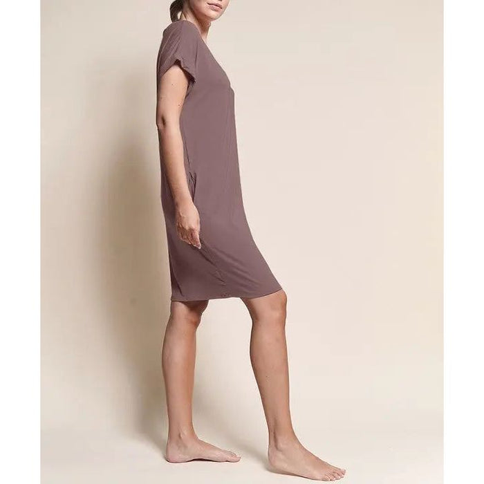 Bamboo Crop Dress With Pockets